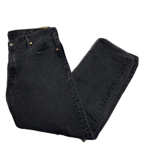 Levi's Other - Levis 501XX Jeans 40x30 Mens Black Denim Relaxed Straight Leg Button Fly Casual